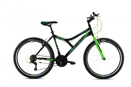 Capriolo Diavolo 600 26" férfi MTB kerékpár 19" Fekete-Zöld-Kék 2020